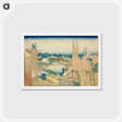 アートポストカード-Hokusai's Tatekawa in Honjō - 葛飾 北斎 Postcard.