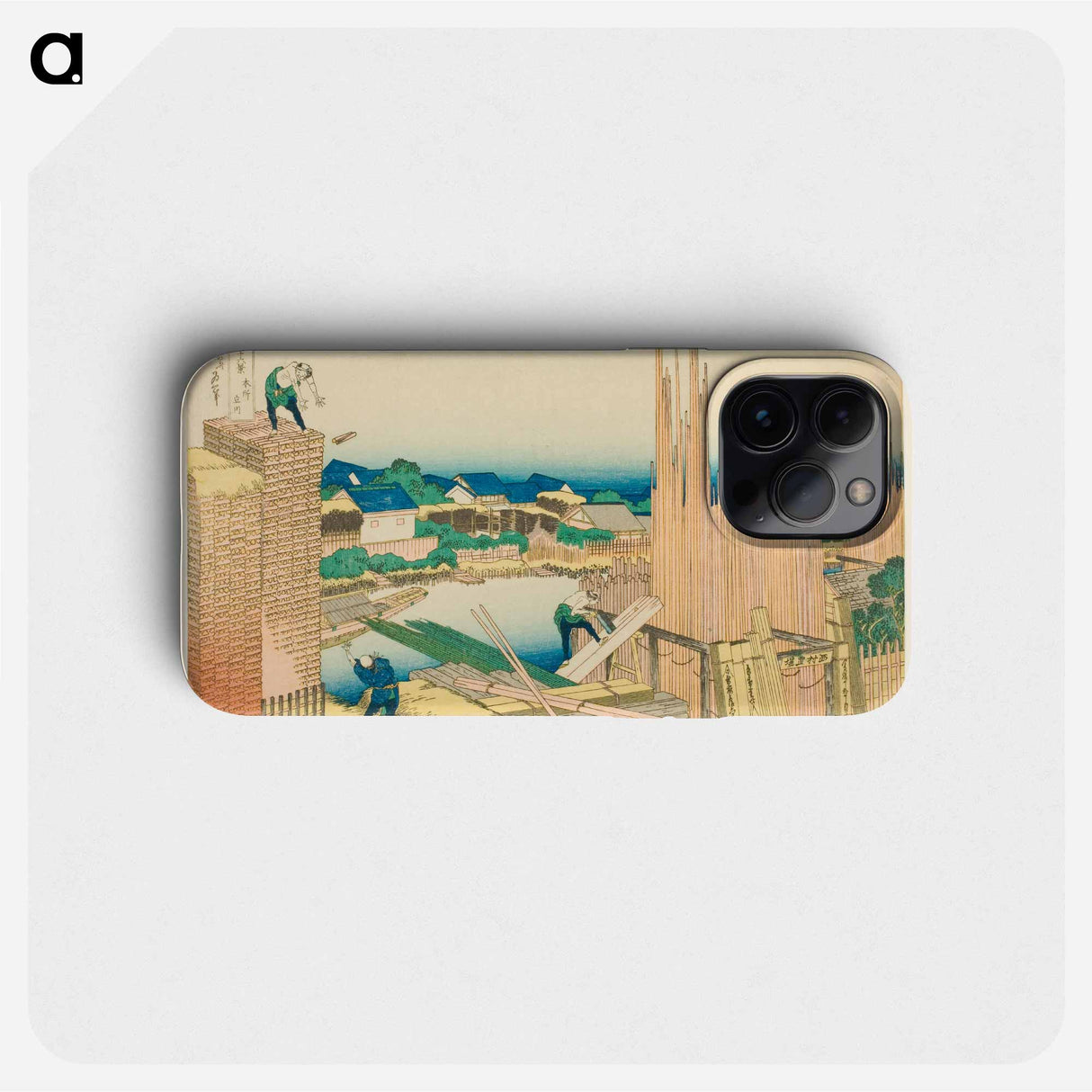 Hokusai's Tatekawa in Honjō - 葛飾 北斎 Phone Case.