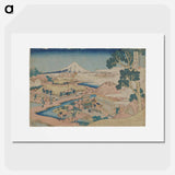 アートポスター-Fuji from the Tea Plantation of Katakura in Suruga Province - 葛飾 北斎 Poster.