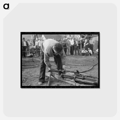 アートポストカード-Miners' Drill Contest
 - ラッセル リー Postcard.