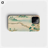 Clear Autumn Weather on the Rainbow Embankment - 葛飾 北斎 Phone Case.