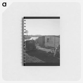 アートメモ帳-Untitled photo, possibly related to: Oregon, Marion County, near West Stayton. Bean pickers' children in camp at end of day - ドロテア ラング Memo.