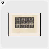 アートポストカード-Naked Woman Walking
 - エドワード マイブリッジ Postcard.