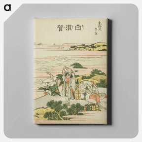 アートパネル-Hokusai's The Fifty-three Stations of the Tōkaidō - 葛飾 北斎 Canvas.