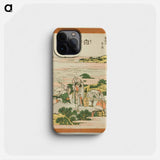 Hokusai's The Fifty-three Stations of the Tōkaidō - 葛飾 北斎 Phone Case.