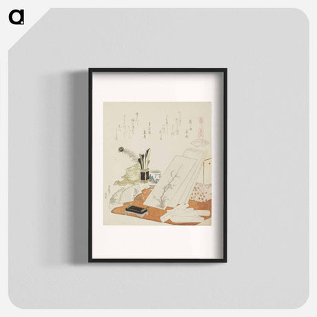 アートポスター-Hokusai's The Studio - 葛飾 北斎 Poster.