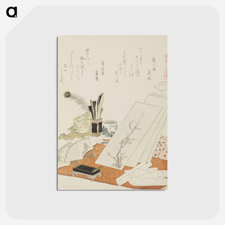 アートポストカード-Hokusai's The Studio - 葛飾 北斎 Postcard.