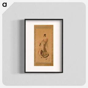 アートポスター-Walking Courtesan - 葛飾 北斎 Poster.