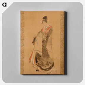 アートパネル-Walking Courtesan - 葛飾 北斎 Canvas.