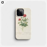 Rose illustration - ピエール ジョゼフ ルドゥーテ Phone Case.