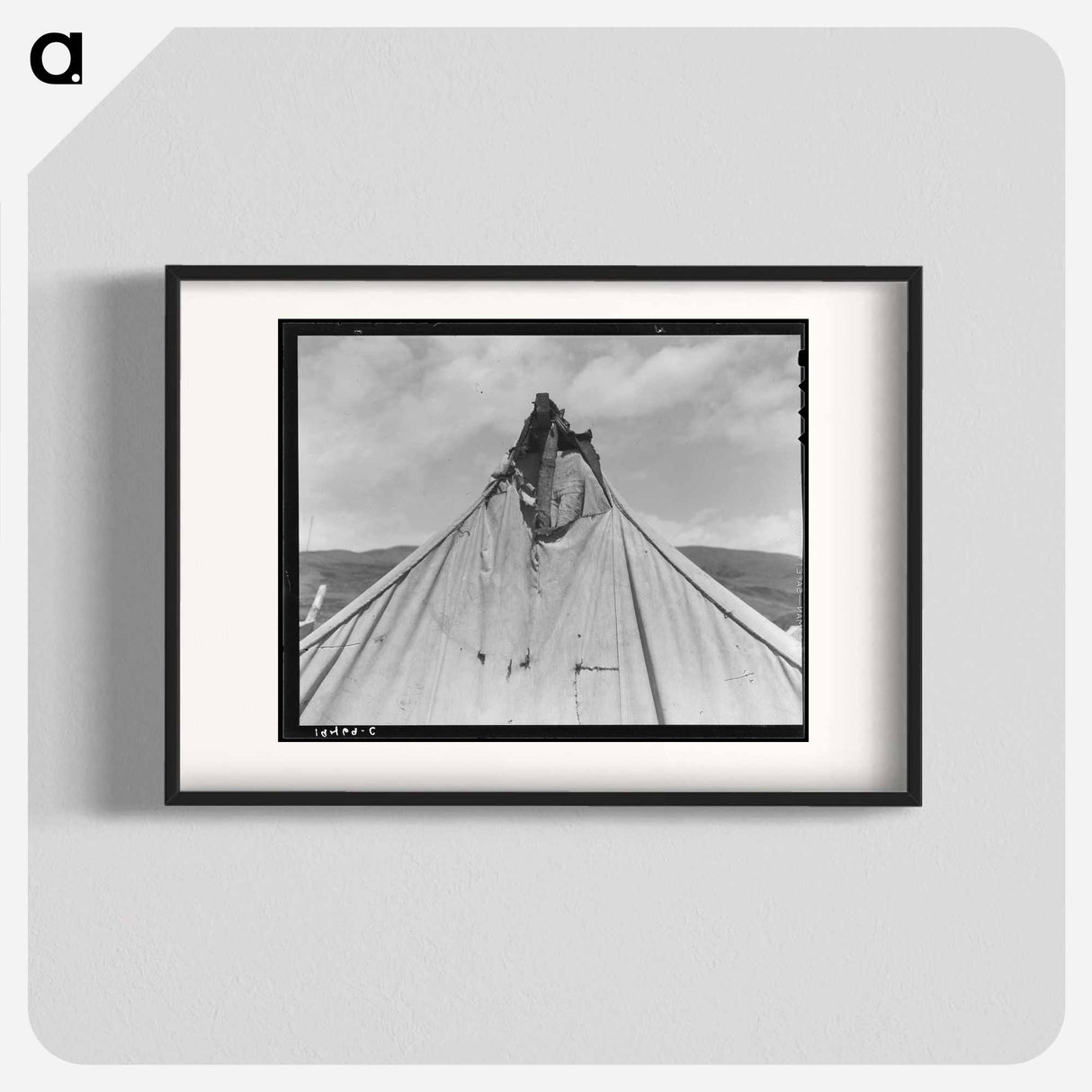 Untitled photo, possibly related to: Pea picker's tent near San Jose, California - Dorothea Lange Poster.