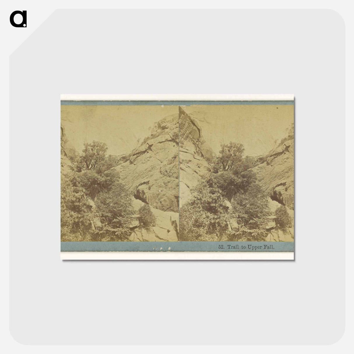 アートポストカード-Trail to Upper Fall
 - エドワード マイブリッジ Postcard.