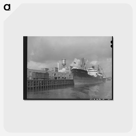 アートポストカード-Houston Dock
 - ラッセル リー Postcard.