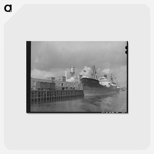 アートポストカード-Houston Dock
 - ラッセル リー Postcard.