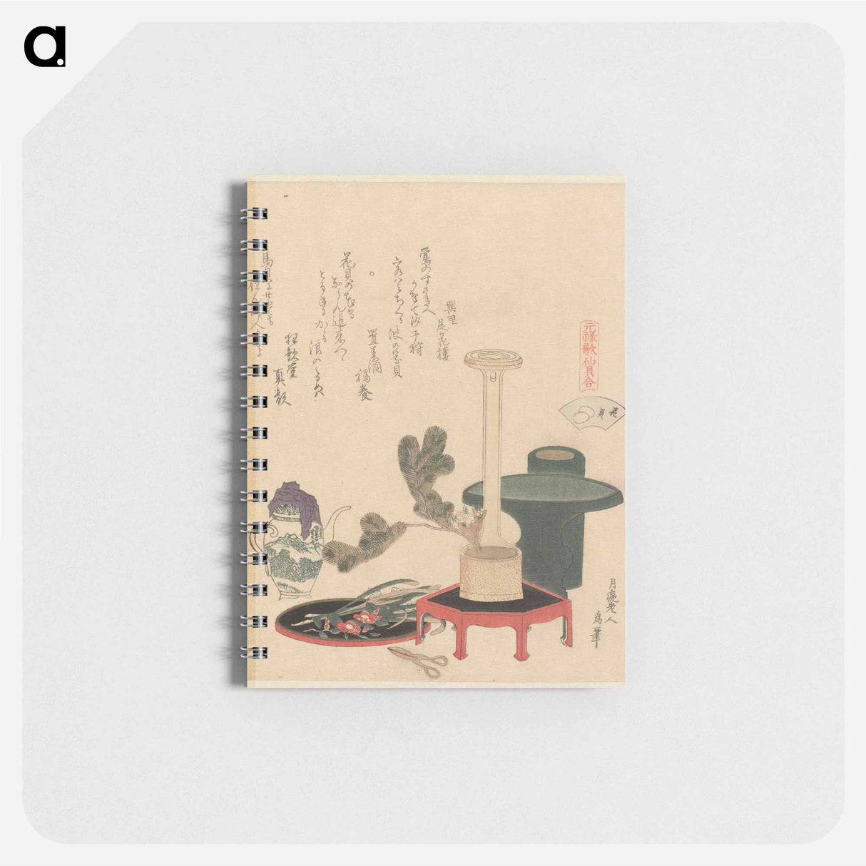 A comparison of Genroku poems and shells - 葛飾 北斎 Memo.