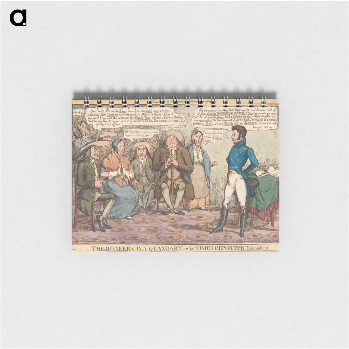 アートメモ帳-The Quakers in a Quandary or the Times Reporter Triumphant!!
 - イェール大学アートギャラリー Memo.