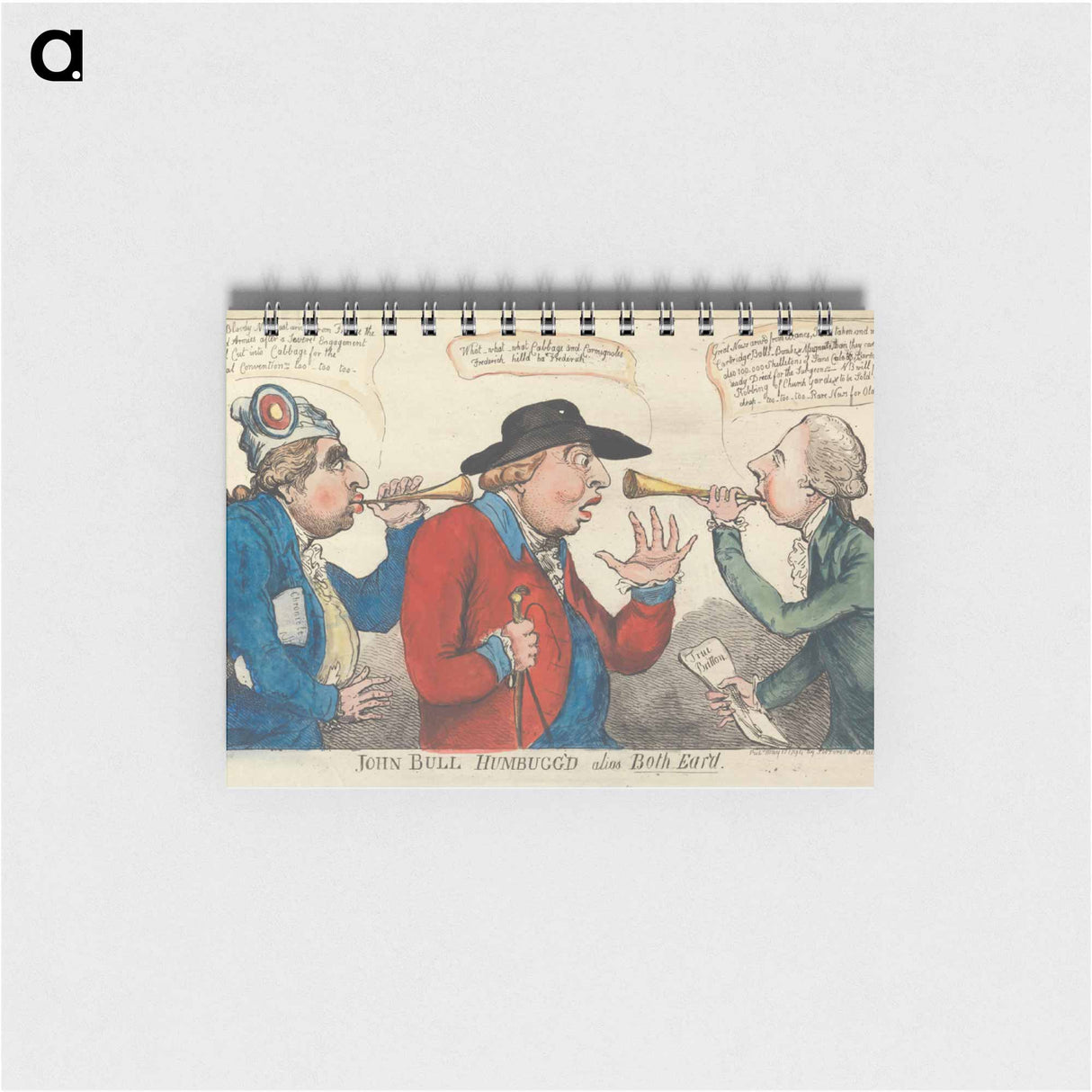 アートメモ帳-John Bull Humbugg'd alias Both-ear'd
 - イェール大学アートギャラリー Memo.