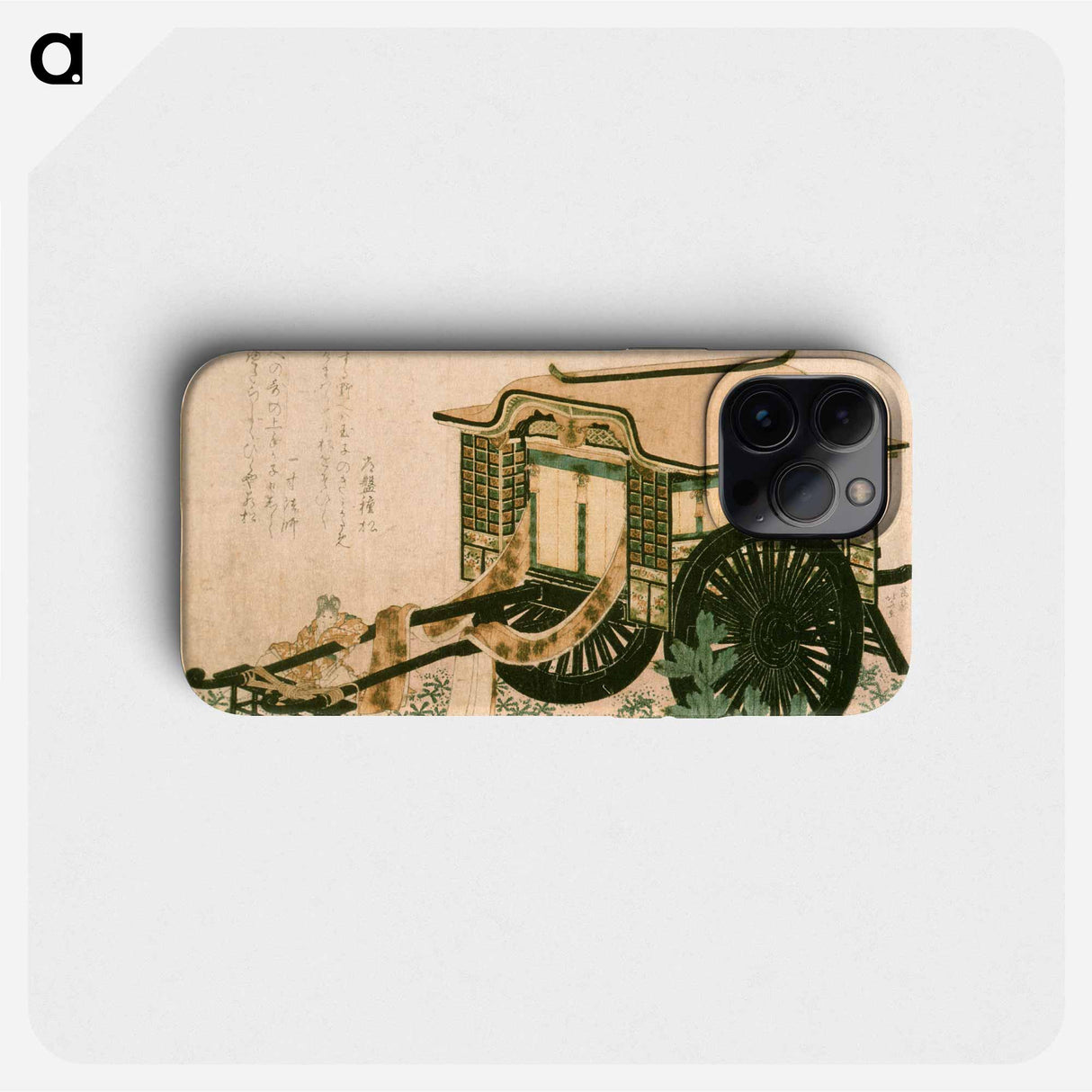 Hokusai's cart carriage - 葛飾 北斎 Phone Case.