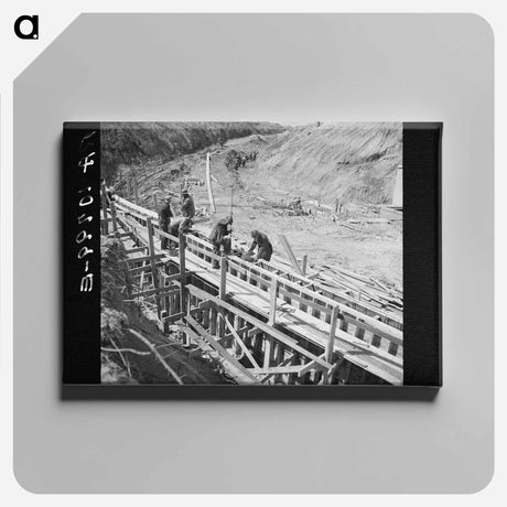 アートパネル-Farmers at Auction
 - ラッセル リー Canvas.