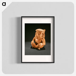 アートポスター-Seated Male Stirrup Vessel
 - セントルイス美術館 Poster.