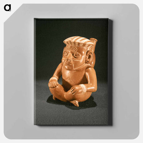 アートパネル-Seated Male Stirrup Vessel
 - セントルイス美術館 Canvas.