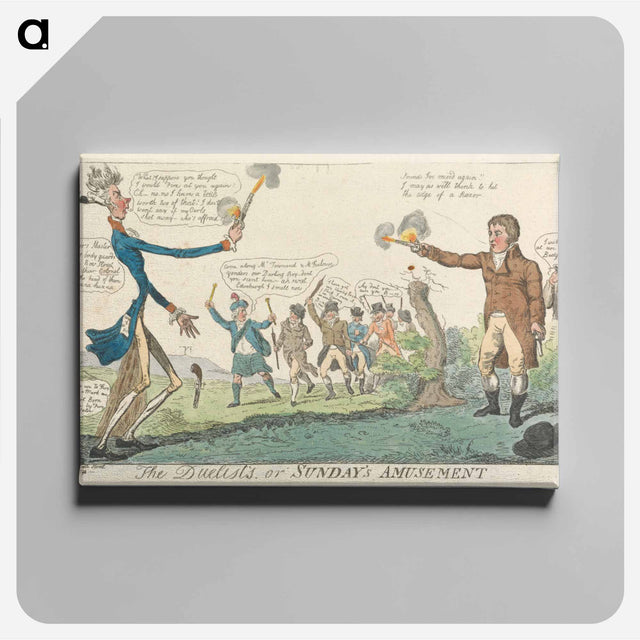 アートパネル-The Duelist's or Sunday's Amusement
 - イェール大学アートギャラリー Canvas.