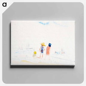 アートパネル-Two Women and Child on Beach
 - バーンズ・コレクション Canvas.