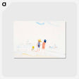 アートポストカード-Two Women and Child on Beach
 - バーンズ・コレクション Postcard.