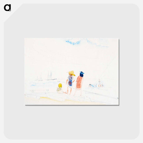 アートポストカード-Two Women and Child on Beach
 - バーンズ・コレクション Postcard.
