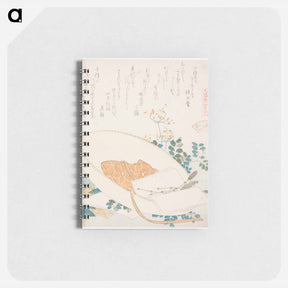 アートメモ帳-Hokusai's Freshly-Picked Flowers in a Traveler’s Hat - 葛飾 北斎 Memo.