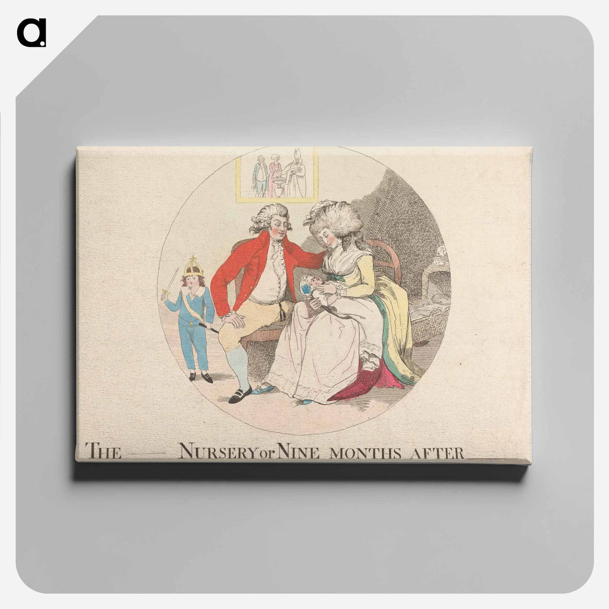 アートパネル-The (Prince's) Nursery or Nine Months After
 - イェール大学アートギャラリー Canvas.