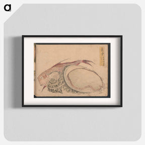 アートポスター-Hokusai's Okitsu, no. 18 from an untitled Tokaido series - 葛飾 北斎 Poster.