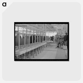 アートポストカード-Factory Washstands
 - ラッセル リー Postcard.