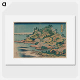 The Ajigawaguchi Tenpōsan - Katsushika Hokusai Poster.