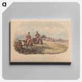 アートパネル-Fox Hunting [set of six]: Melton Mowbray No. 1. Going to Cover
 - イェール大学アートギャラリー Canvas.