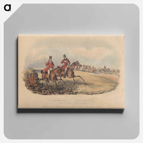 アートパネル-Fox Hunting [set of six]: Melton Mowbray No. 1. Going to Cover
 - イェール大学アートギャラリー Canvas.