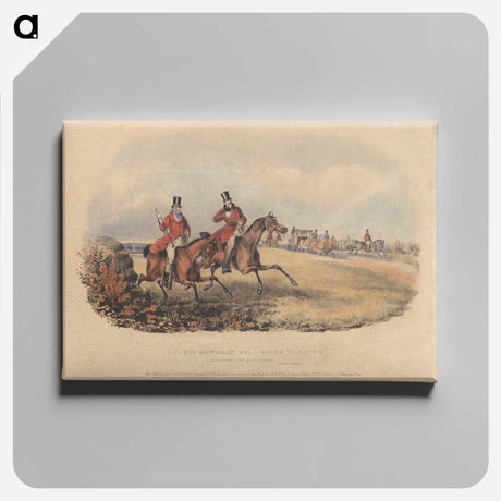 アートパネル-Fox Hunting [set of six]: Melton Mowbray No. 1. Going to Cover
 - イェール大学アートギャラリー Canvas.