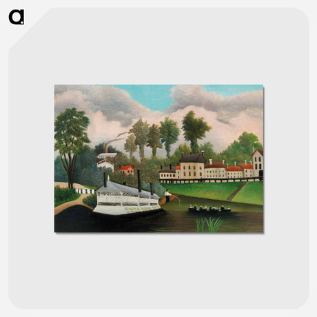 アートポストカード-The Laundry Boat of Pont de Charenton
 - バーンズ・コレクション Postcard.