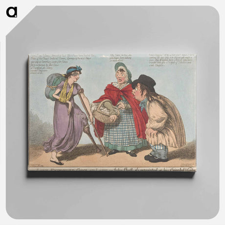 アートパネル-Long Expected Come at Last or John Bull Disappointed at His Crippled Visitor
 - イェール大学アートギャラリー Canvas.