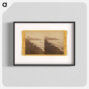 アートポスター-Pigeon Pt., Light House and Fog Whistle
 - エドワード マイブリッジ Poster.