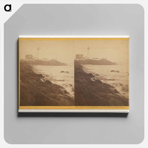 アートパネル-Pigeon Pt., Light House and Fog Whistle
 - エドワード マイブリッジ Canvas.