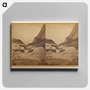 アートパネル-Falls of the Yosemite, Base of the First Fall
 - エドワード マイブリッジ Canvas.