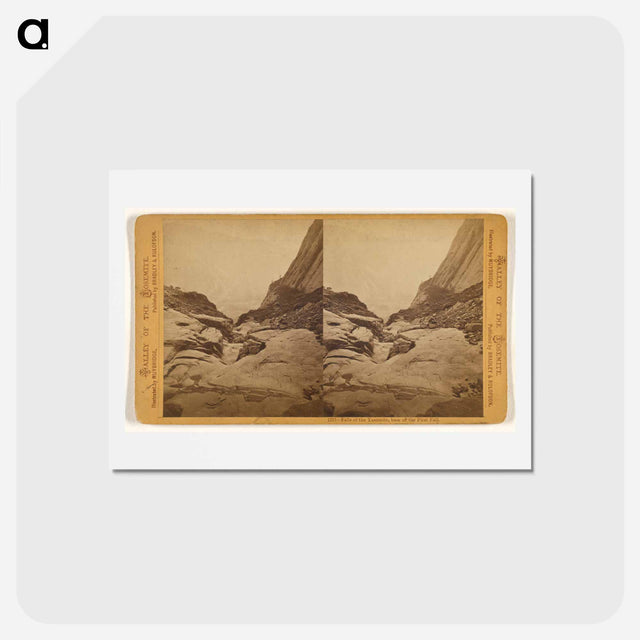 アートポストカード-Falls of the Yosemite, Base of the First Fall
 - エドワード マイブリッジ Postcard.
