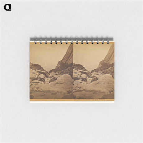 アートメモ帳-Falls of the Yosemite, Base of the First Fall
 - エドワード マイブリッジ Memo.