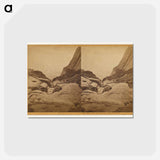 アートポストカード-Falls of the Yosemite, Base of the First Fall
 - エドワード マイブリッジ Postcard.