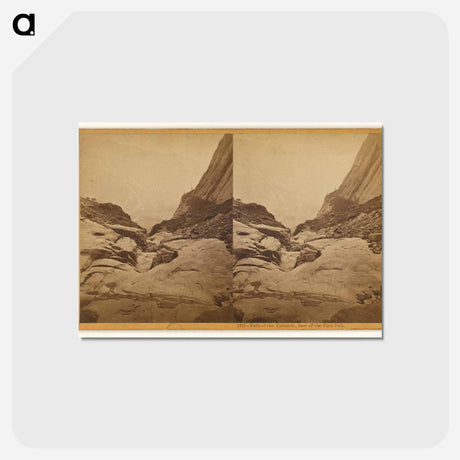 アートポストカード-Falls of the Yosemite, Base of the First Fall
 - エドワード マイブリッジ Postcard.