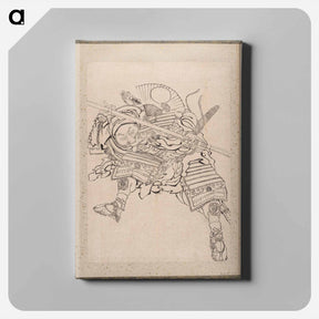 アートパネル-Hokusai's Album of Sketches - 葛飾 北斎 Canvas.