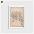 アートポストカード-Hokusai's Album of Sketches - 葛飾 北斎 Postcard.