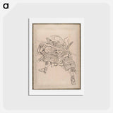アートポストカード-Hokusai's Album of Sketches - 葛飾 北斎 Postcard.
