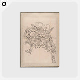 アートポストカード-Hokusai's Album of Sketches - 葛飾 北斎 Postcard.